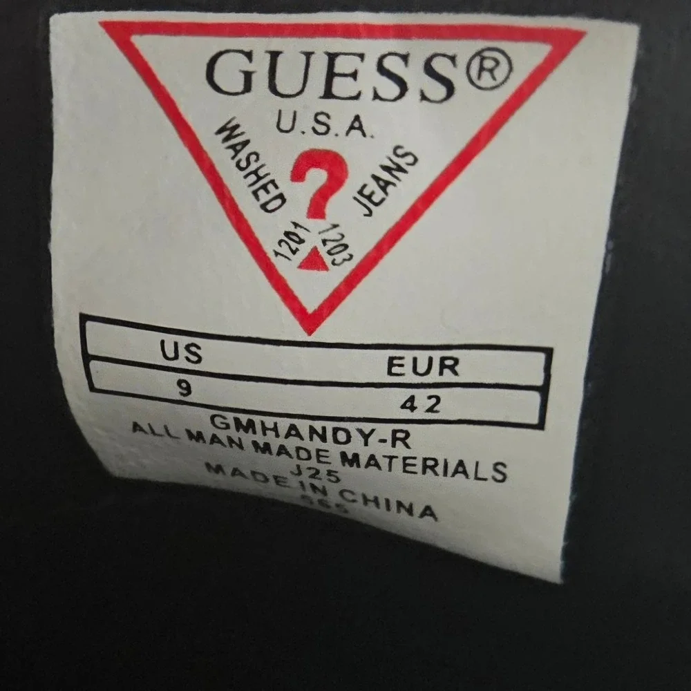 Guess Handy Black Dress Loafers Size 9 Shoes‎ Slip On Cushioned Moc Toe New